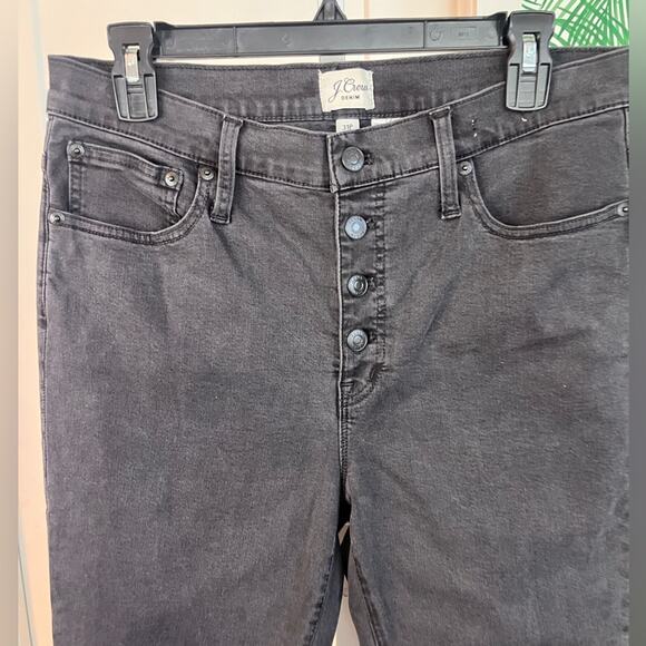 J. Crew Women’s Black 10” Toothpick 31 Petite - Picture 3 of 10